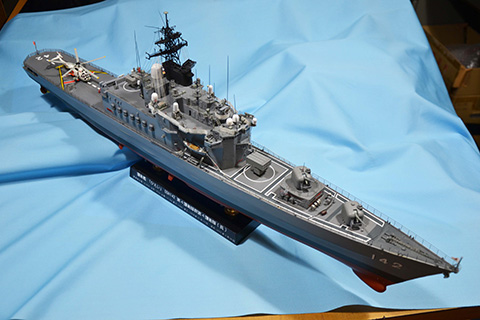 護衛艦ひえい(上空から)