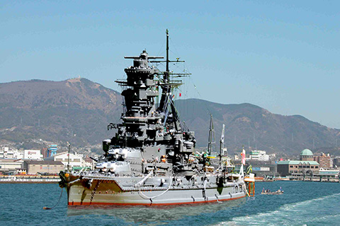 呉港の戦艦